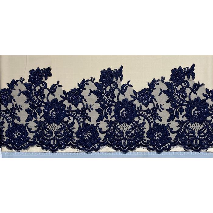 BORDO RICAMATO L11044BC-1-NT52 NAVY