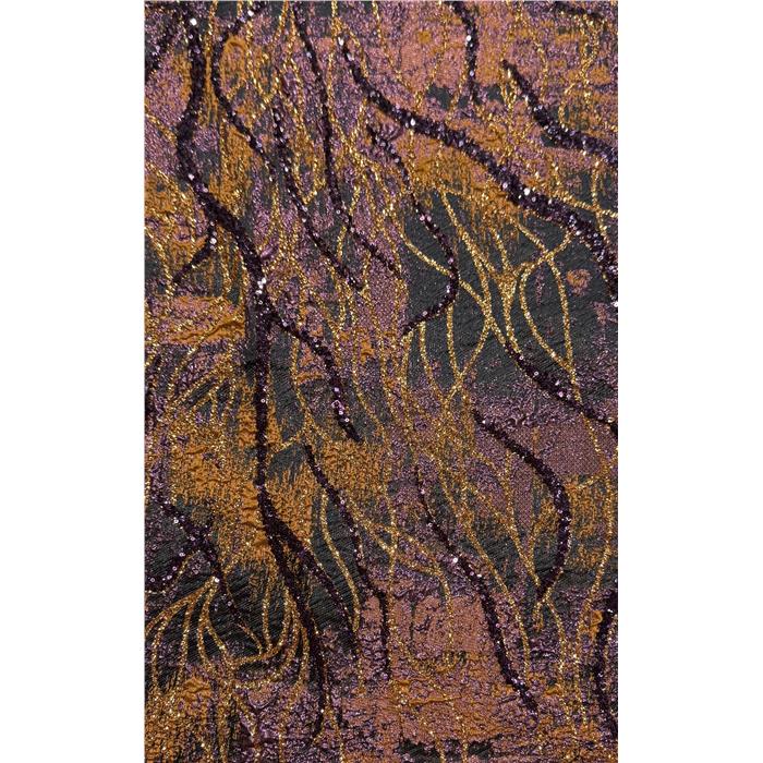 JACQUARD 10641- 2660 COPPER GLIT.2mm MINK SEQ.