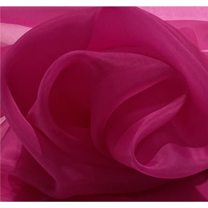 ORGANZA 100% SETA COL.FUXIA 586